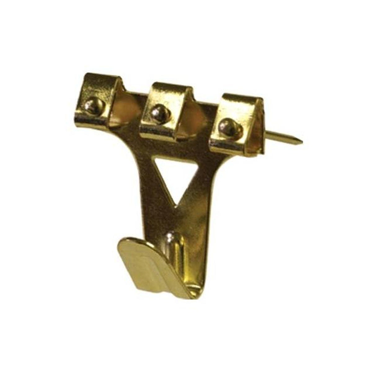 Hillman 75 Lb. Brass-Plated Picture Hangers (2-Pack) Hillman 75 Lb. Brass-Plated Picture Hangers (2-Pack)
