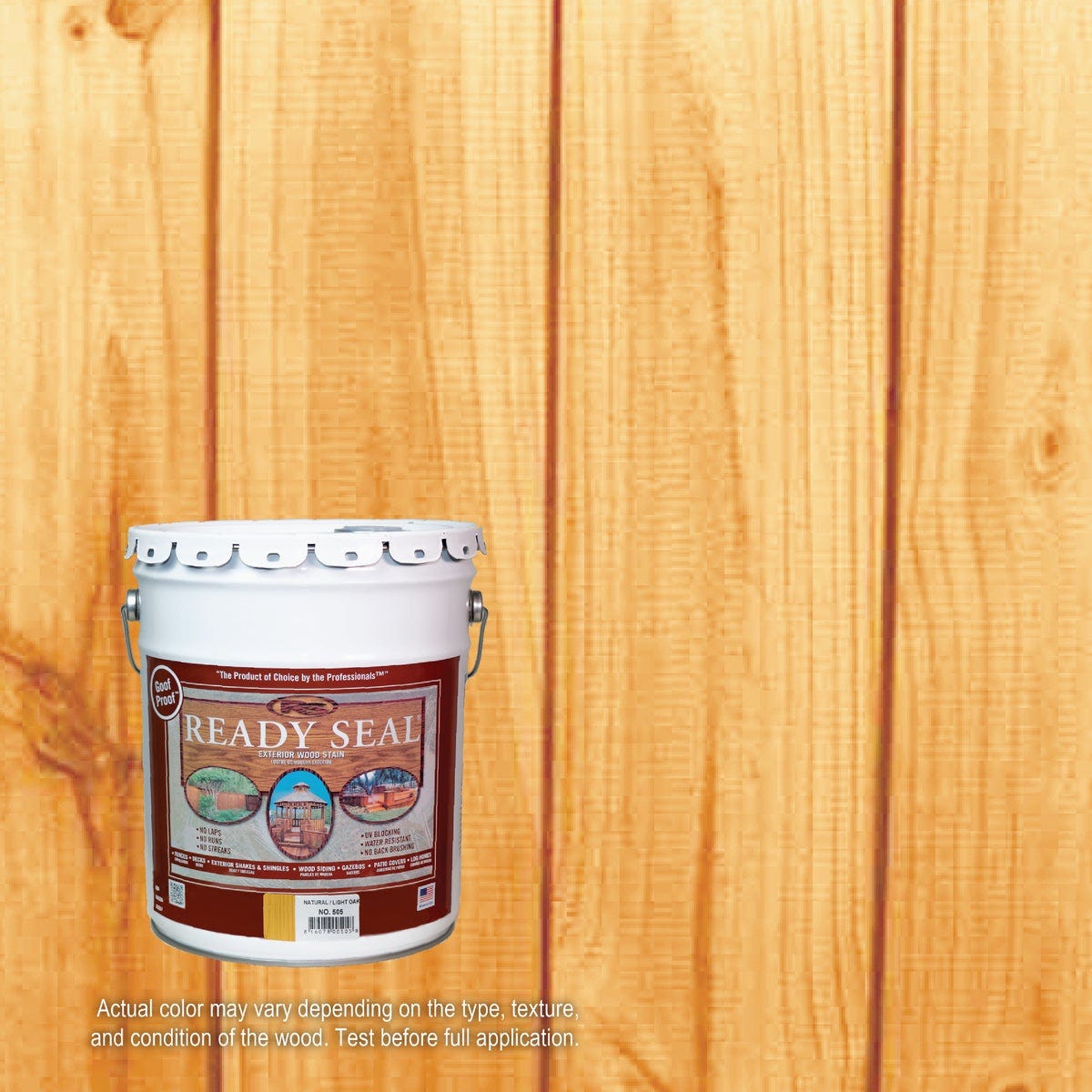 Ready Seal 505 Exterior Wood Stain and Sealer, Natural, 5 Gal. Ready Seal 505 Exterior Wood Stain and Sealer, Natural, 5 Gal.
