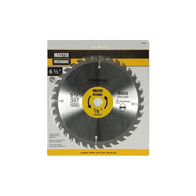 Master Mechanic 6-1/2 In. 36-Tooth Smooth-Cut Combination Circular Saw Blade Master Mechanic 6-1/2 In. 36-Tooth Smooth-Cut Combination Circular Saw Blade