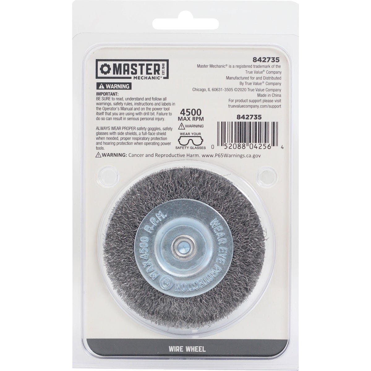 Master Mechanic 3 In. Fine Drill-Mounted Wire Wheel - photo 3 Master Mechanic 3 In. Fine Drill-Mounted Wire Wheel - photo 3