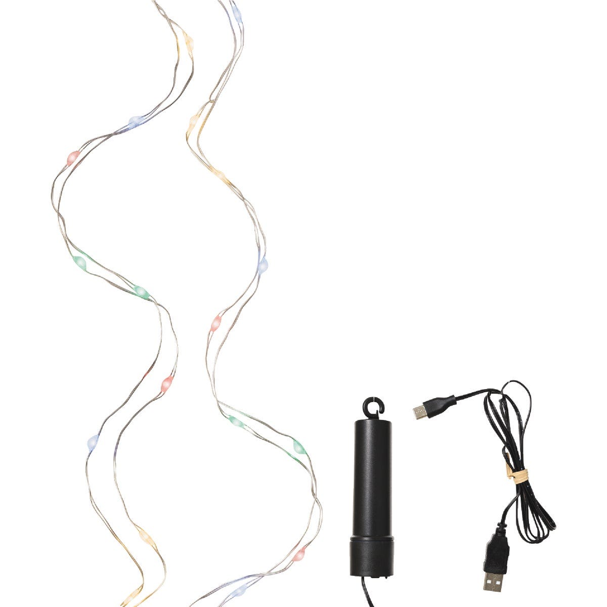 Lumineo 50-Bulb Multi Micro LED Duracharge Battery Operated Light Set ...