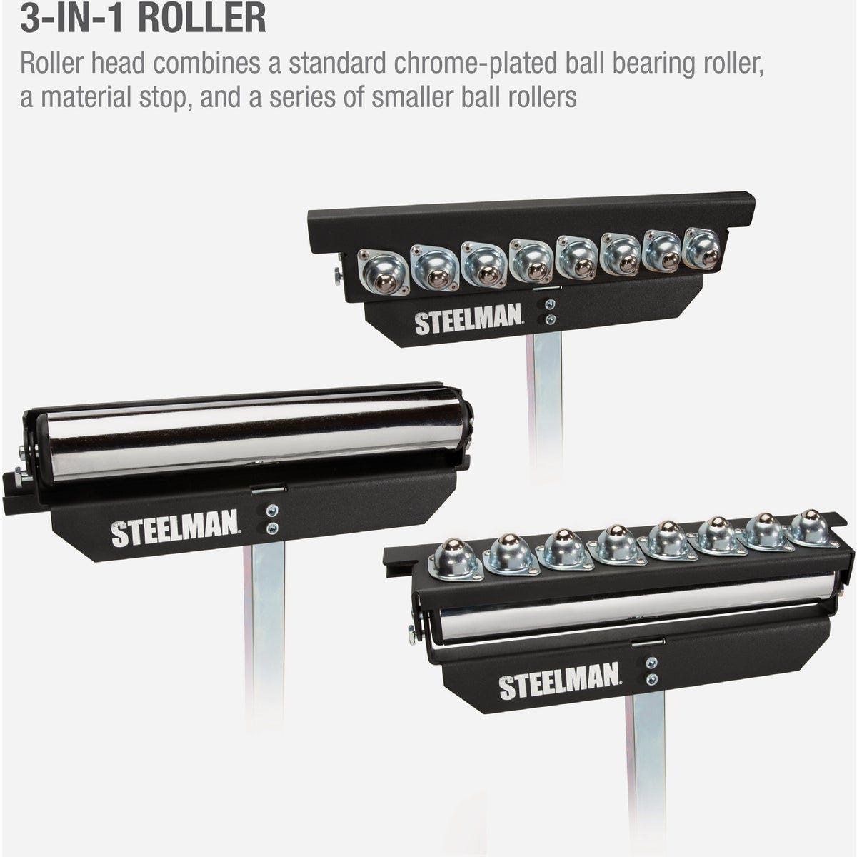Steelman 3-In-1 Height Adjustable Material Support Roller Stand - photo 4 Steelman 3-In-1 Height Adjustable Material Support Roller Stand - photo 4