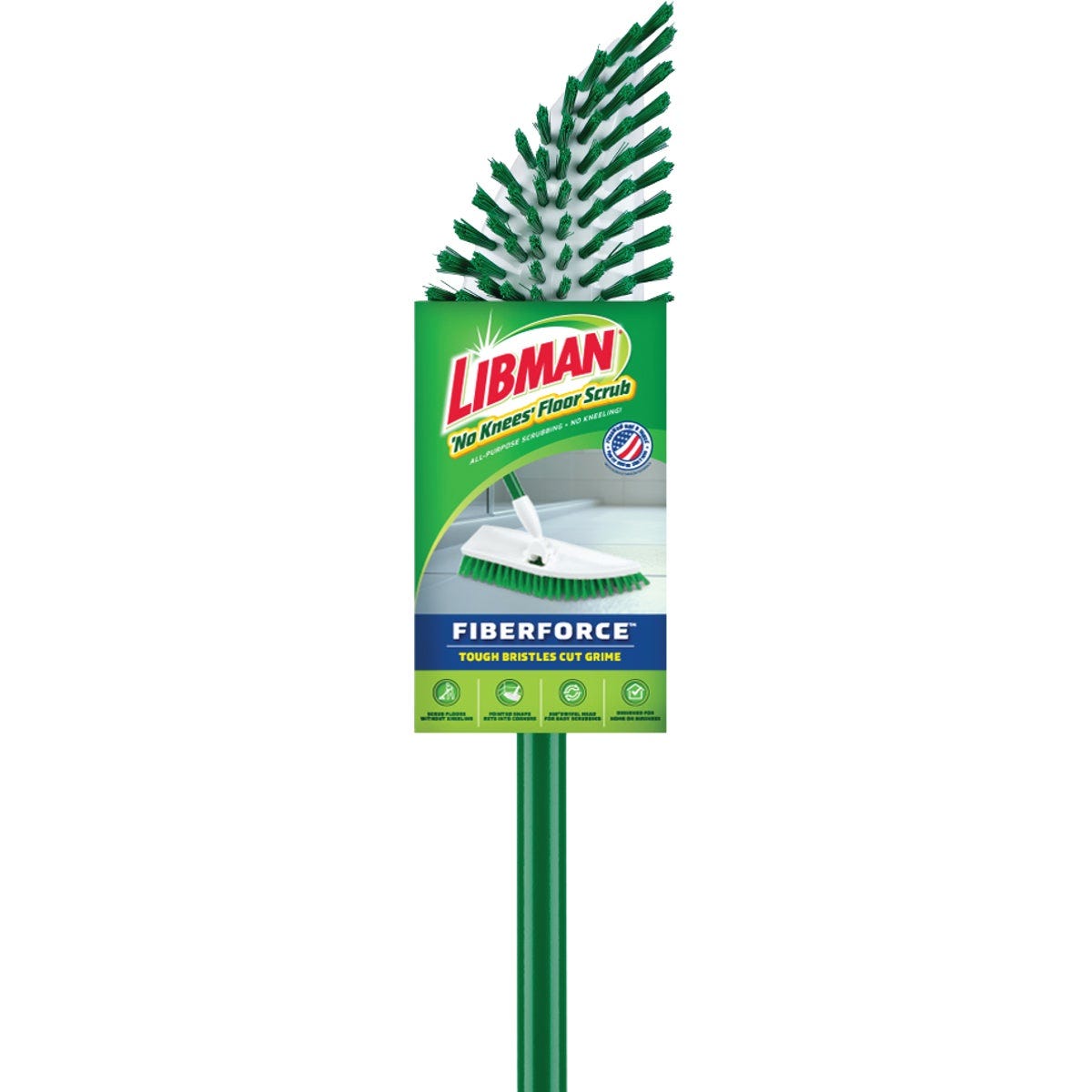 Libman No Knees Floor Scrub Brush with Handle - photo 3