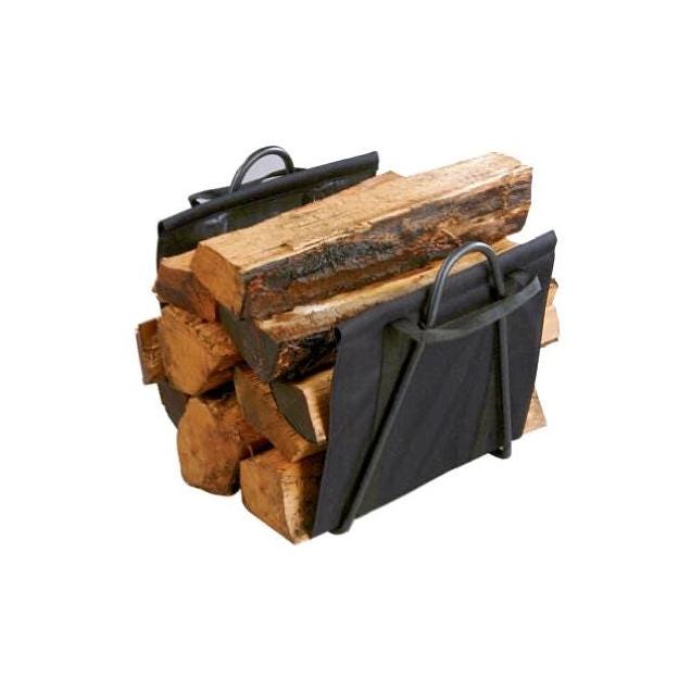 Panacea Fireplace Log Tote With Steel Stand