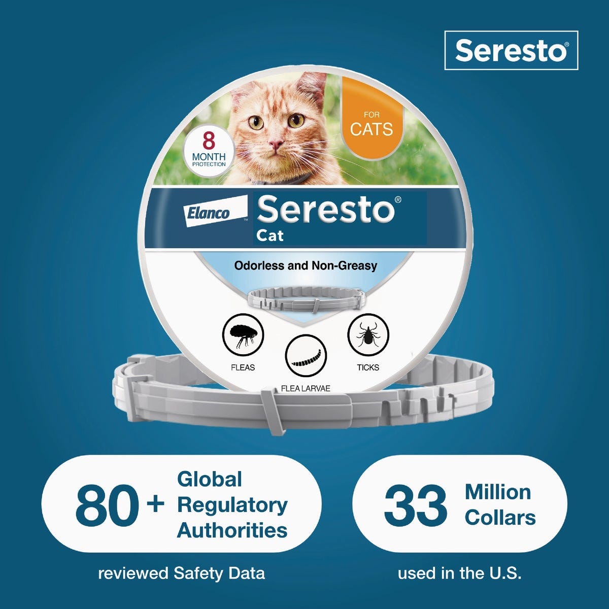 Seresto 8 Month Flea & Tick Collar for Cats - photo 4 Seresto 8 Month Flea & Tick Collar for Cats - photo 4