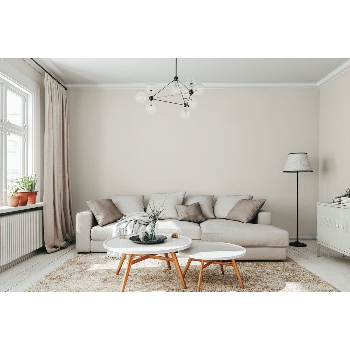 Rust-Oleum Sure Color Eggshell Linen White Interior Wall Paint and Primer, Gallon - photo 5