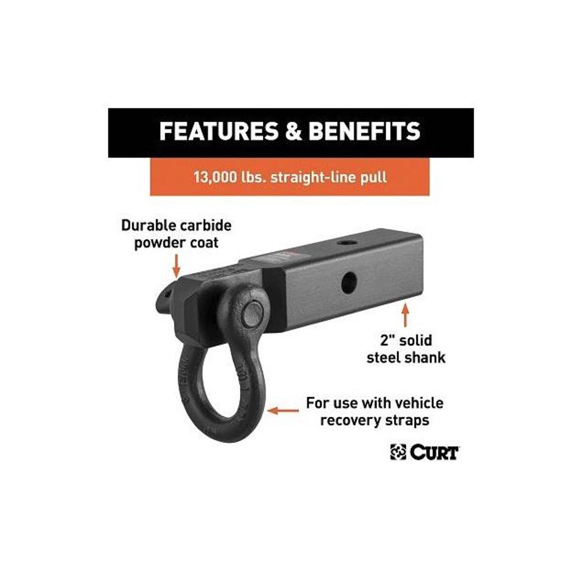CURT D-Ring Shackle Mount Trailer Hitch, 13,000 Lb. Load - photo 3 CURT D-Ring Shackle Mount Trailer Hitch, 13,000 Lb. Load - photo 3