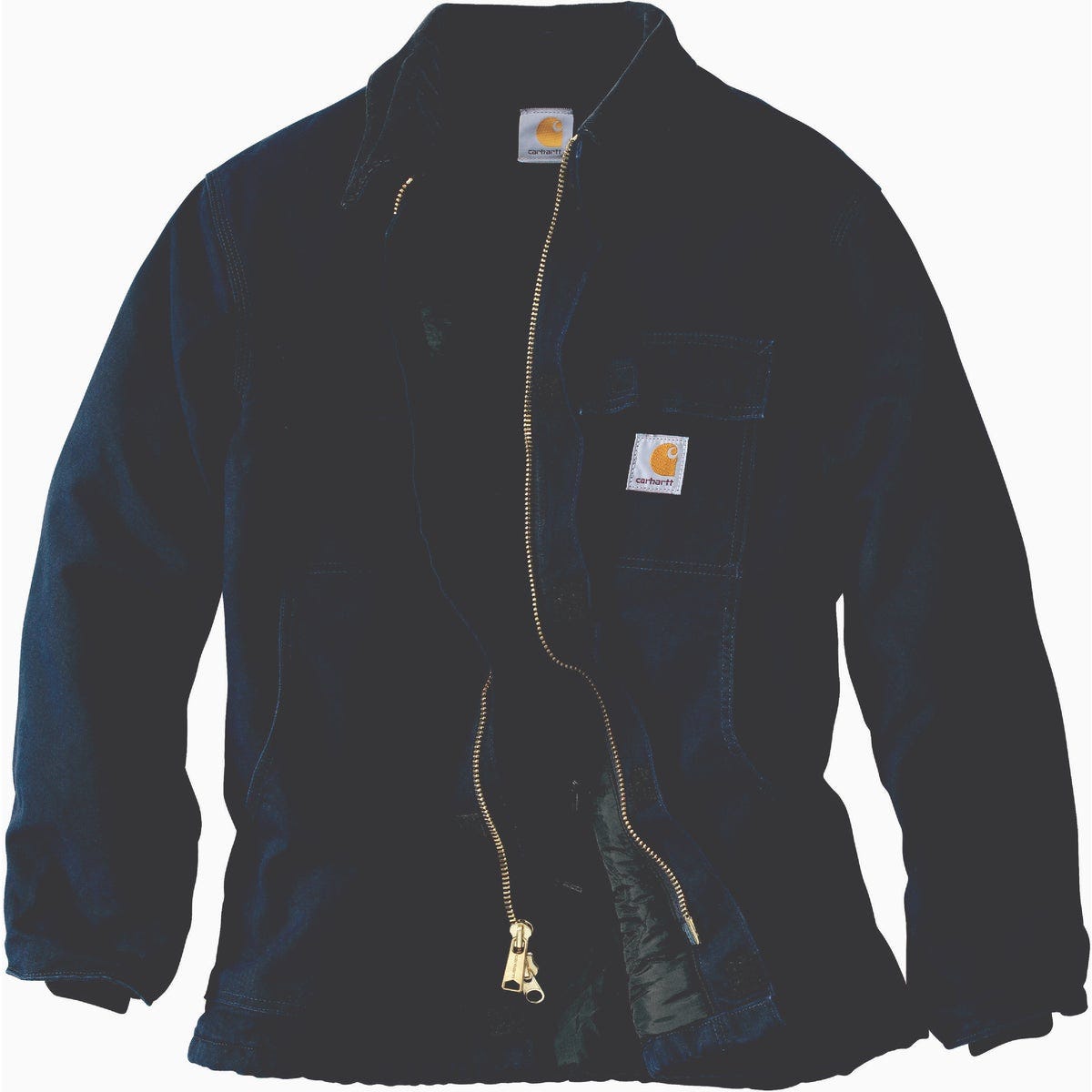 Carhartt Men's 3XL Regular Dark Navy Firm Duck Insulated Traditional Coat, Loose Fit - photo 2