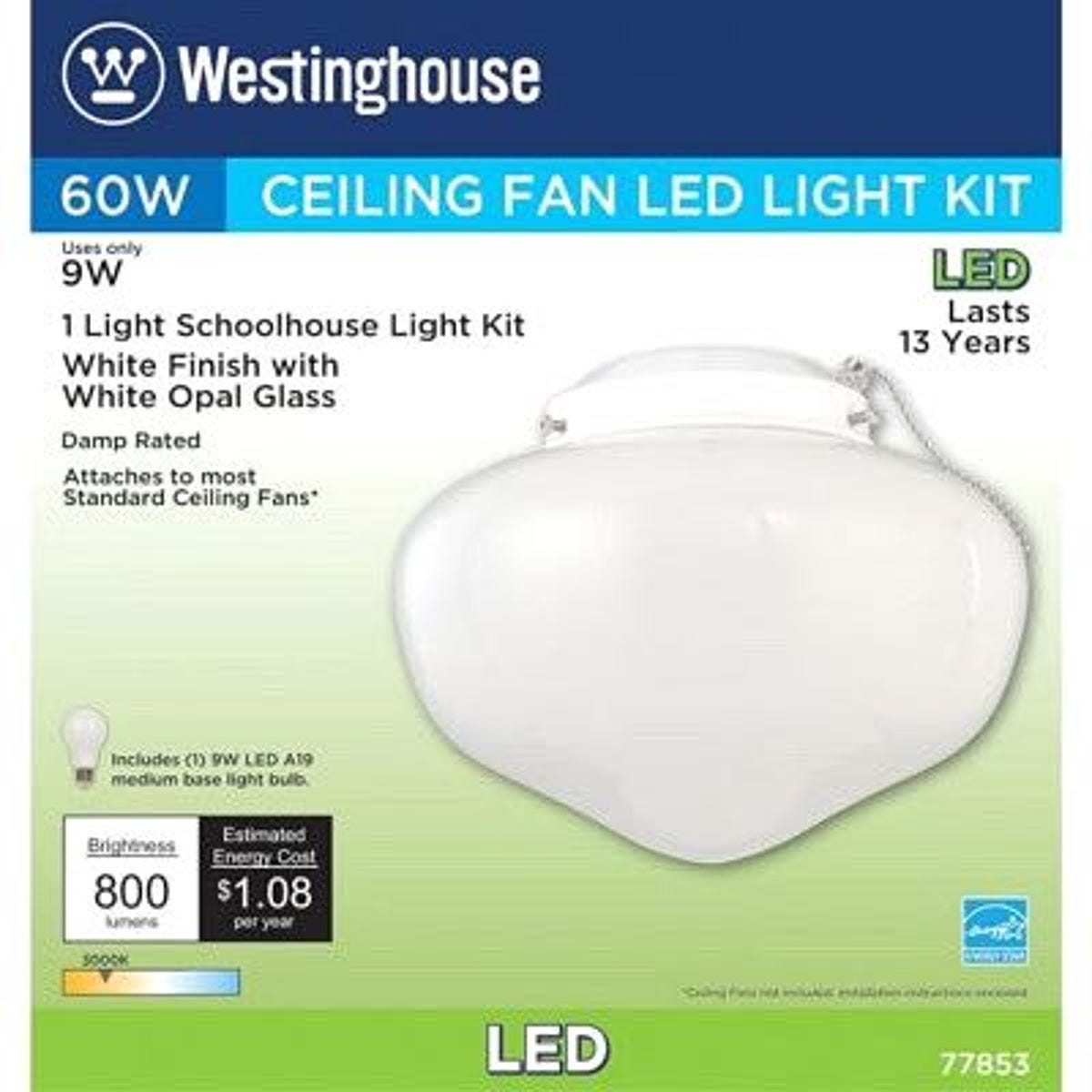 Westinghouse LED Schoolhouse Ceiling Fan Light Kit - photo 2 Westinghouse LED Schoolhouse Ceiling Fan Light Kit - photo 2