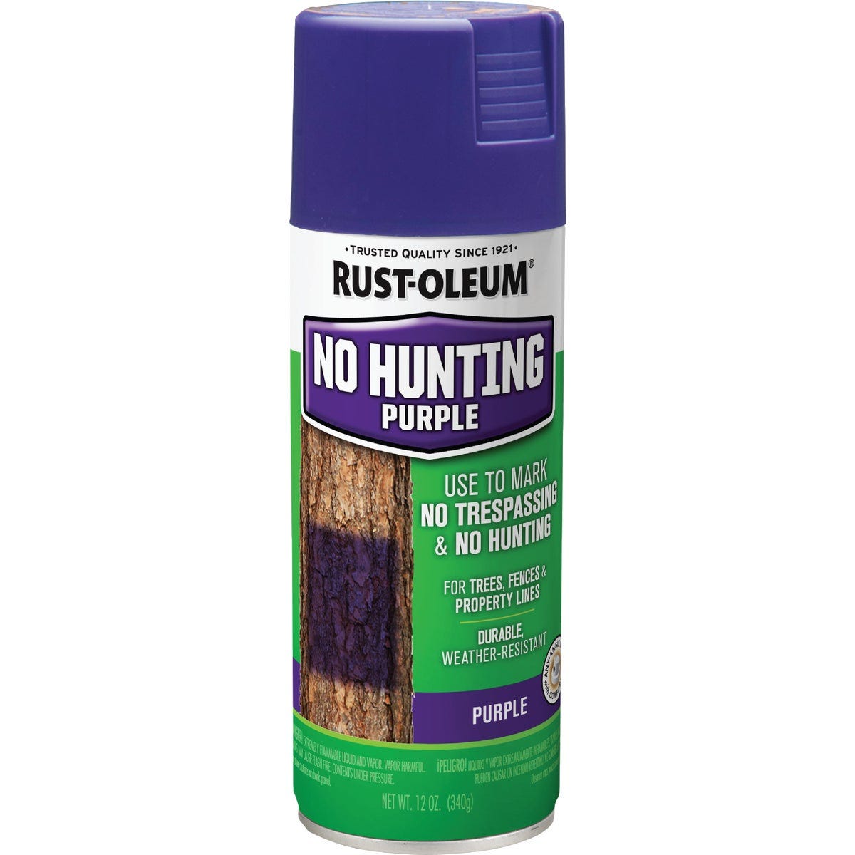 Rust-Oleum No Hunting Purple 12 Oz. Flat Spray Paint, Purple - photo 2 Rust-Oleum No Hunting Purple 12 Oz. Flat Spray Paint, Purple - photo 2