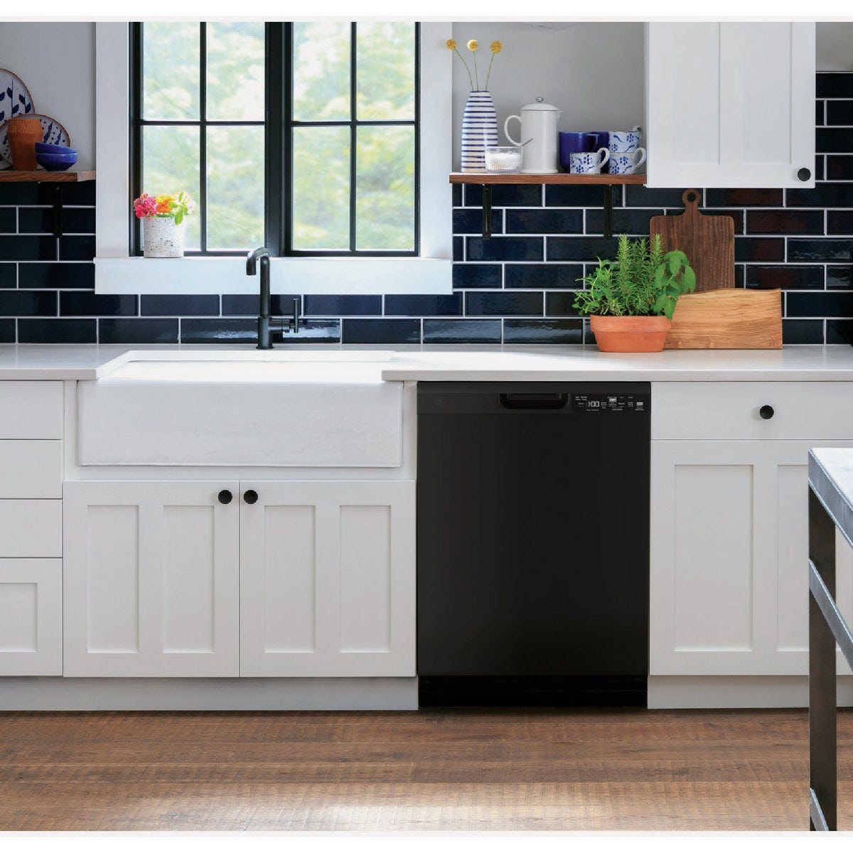 GE 24 In. Front Control Plastic Tub Dishwasher with Sanitize Cycle & Dry Boost, Black - photo 3