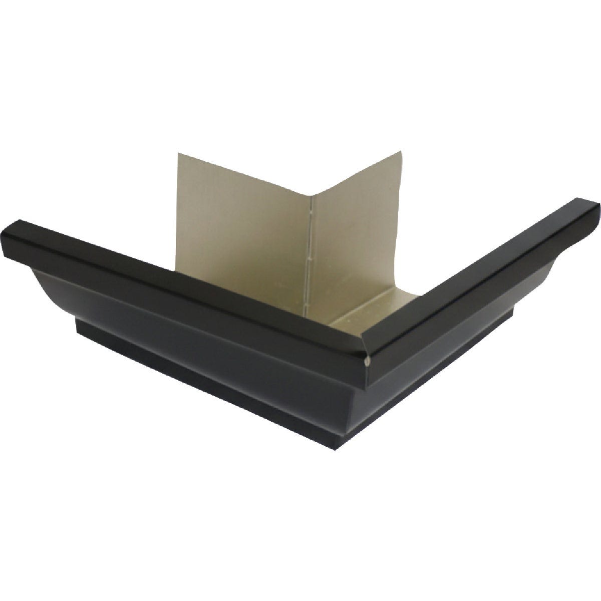 Spectra Metals 5 In. Aluminum Black Miter Gutter Outside Corner Spectra Metals 5 In. Aluminum Black Miter Gutter Outside Corner