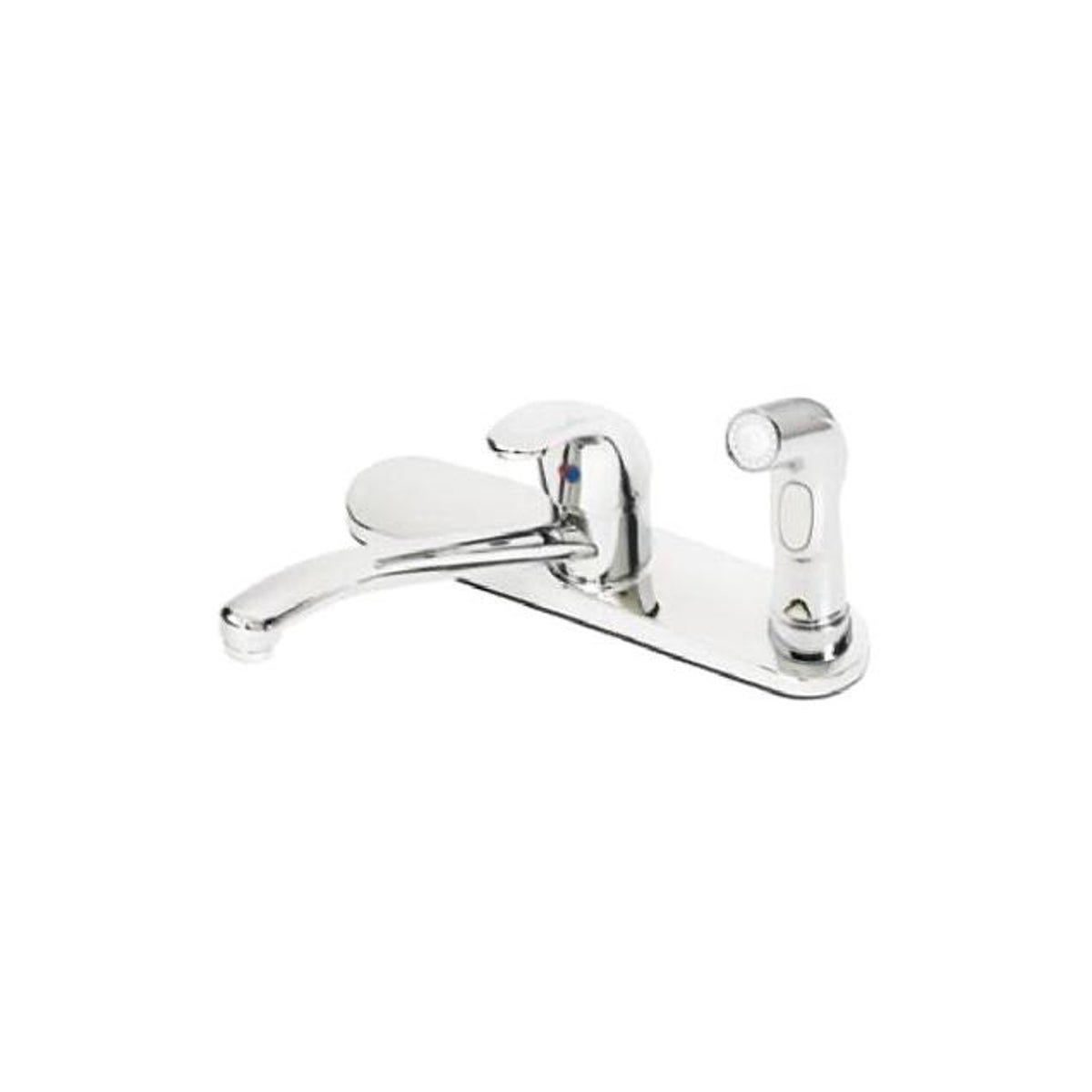 HomePointe 1-Lever Chrome Kitchen Faucet with Side Spray HomePointe 1-Lever Chrome Kitchen Faucet with Side Spray