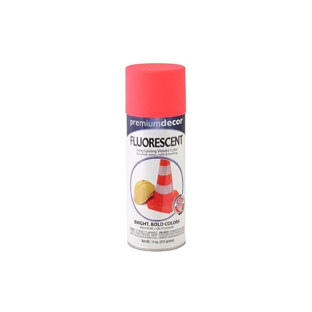 EasyCare Premium Decor 11 oz. Fluorescent Spray Paint, Red Orange