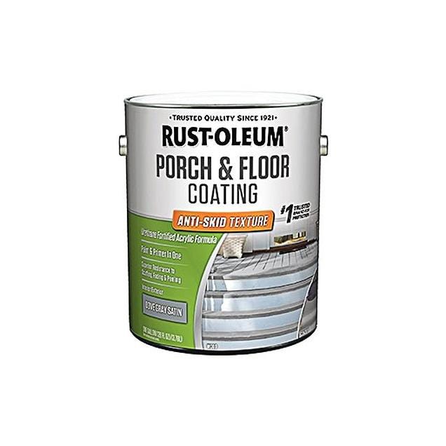Rust-Oleum 1 Gal. Anti-Skid Texture Porch & Floor Urethane Finish Paint, Dove Gray
