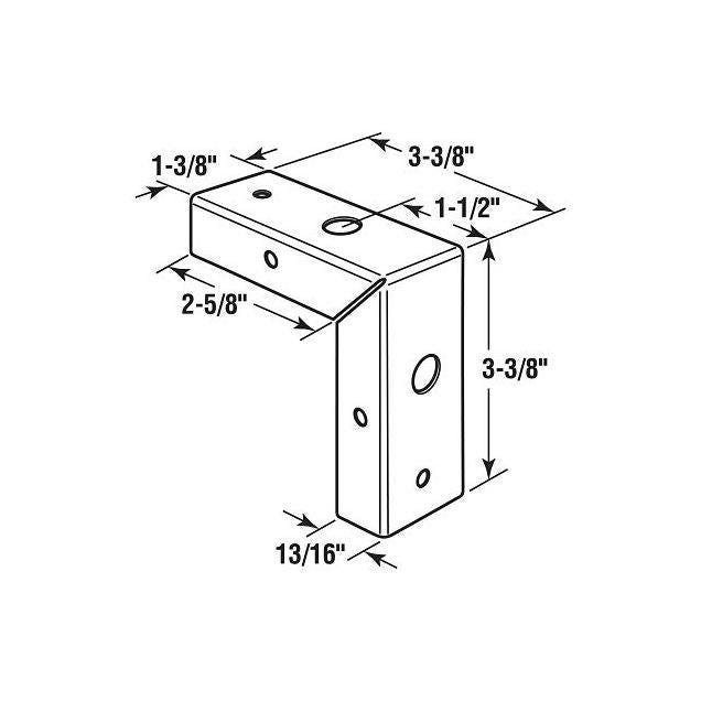 Prime-Line 2-Pack 1-3/8 In. Bi-Fold Door Corner Repair Bracket - photo 2 Prime-Line 2-Pack 1-3/8 In. Bi-Fold Door Corner Repair Bracket - photo 2