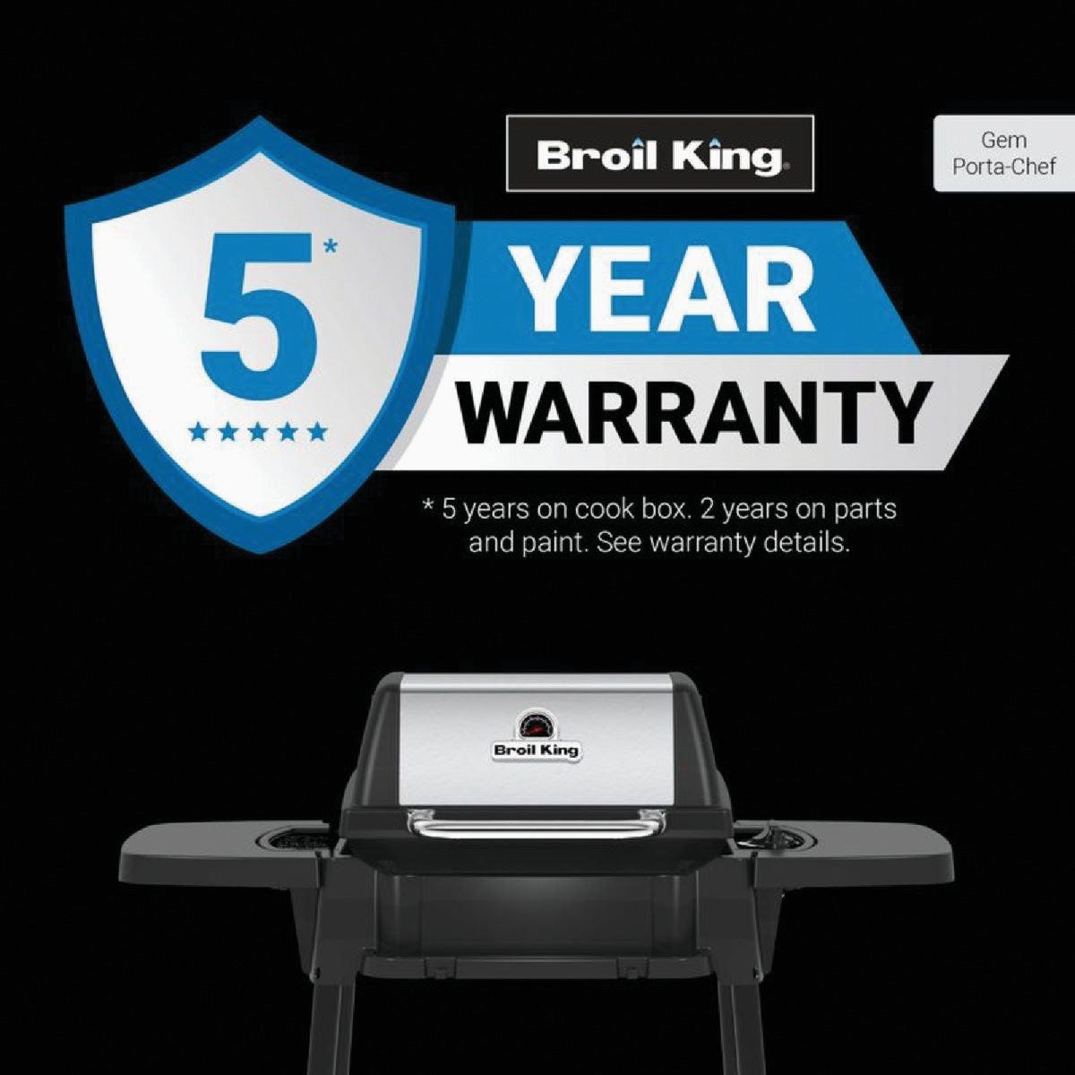 Broil King Porta-Chef 120 Black 348 Sq. In. LP Portable Gas Grill - photo 3