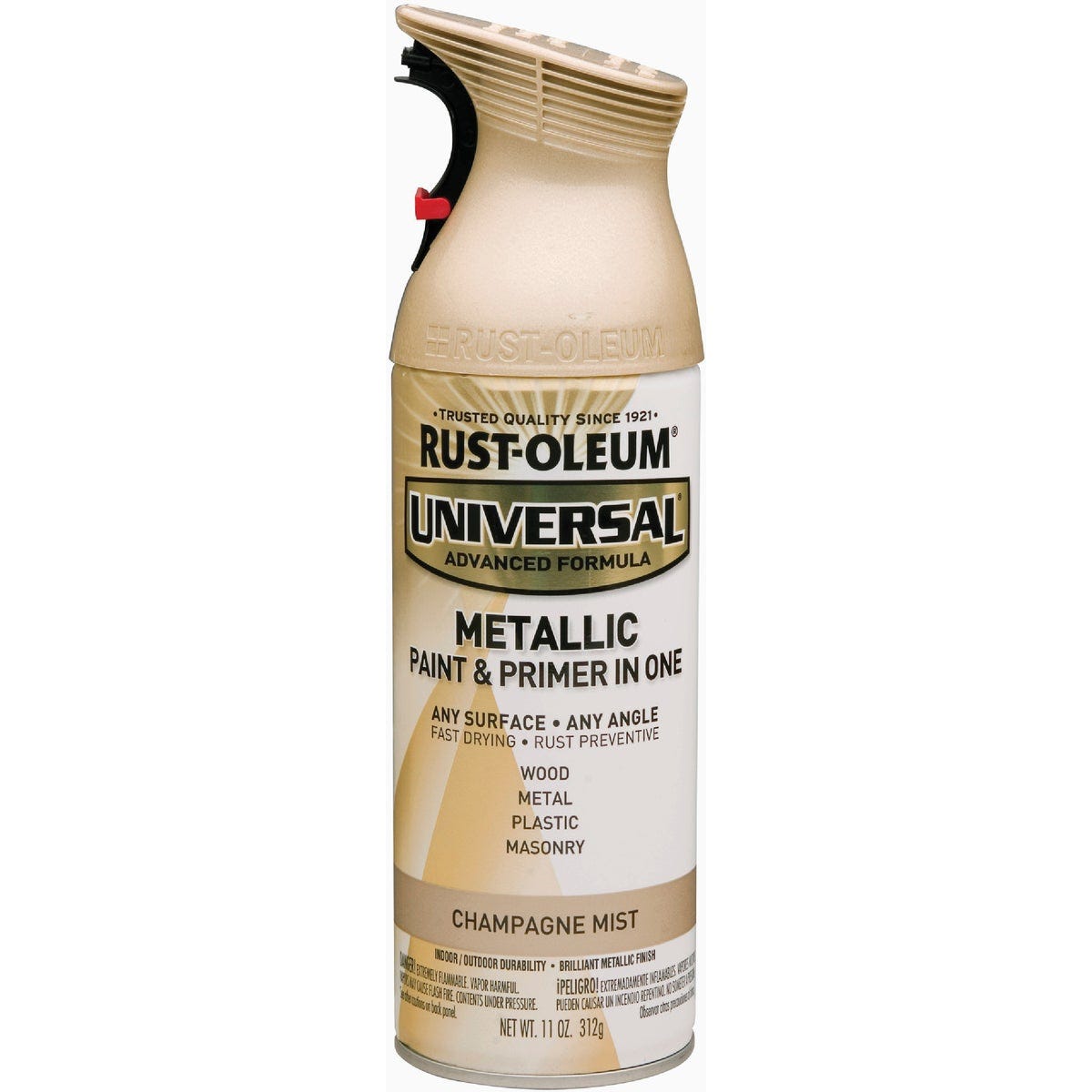 Rust-Oleum Universal 11 Oz. Metallic Spray Paint, Champagne Mist - photo 7
