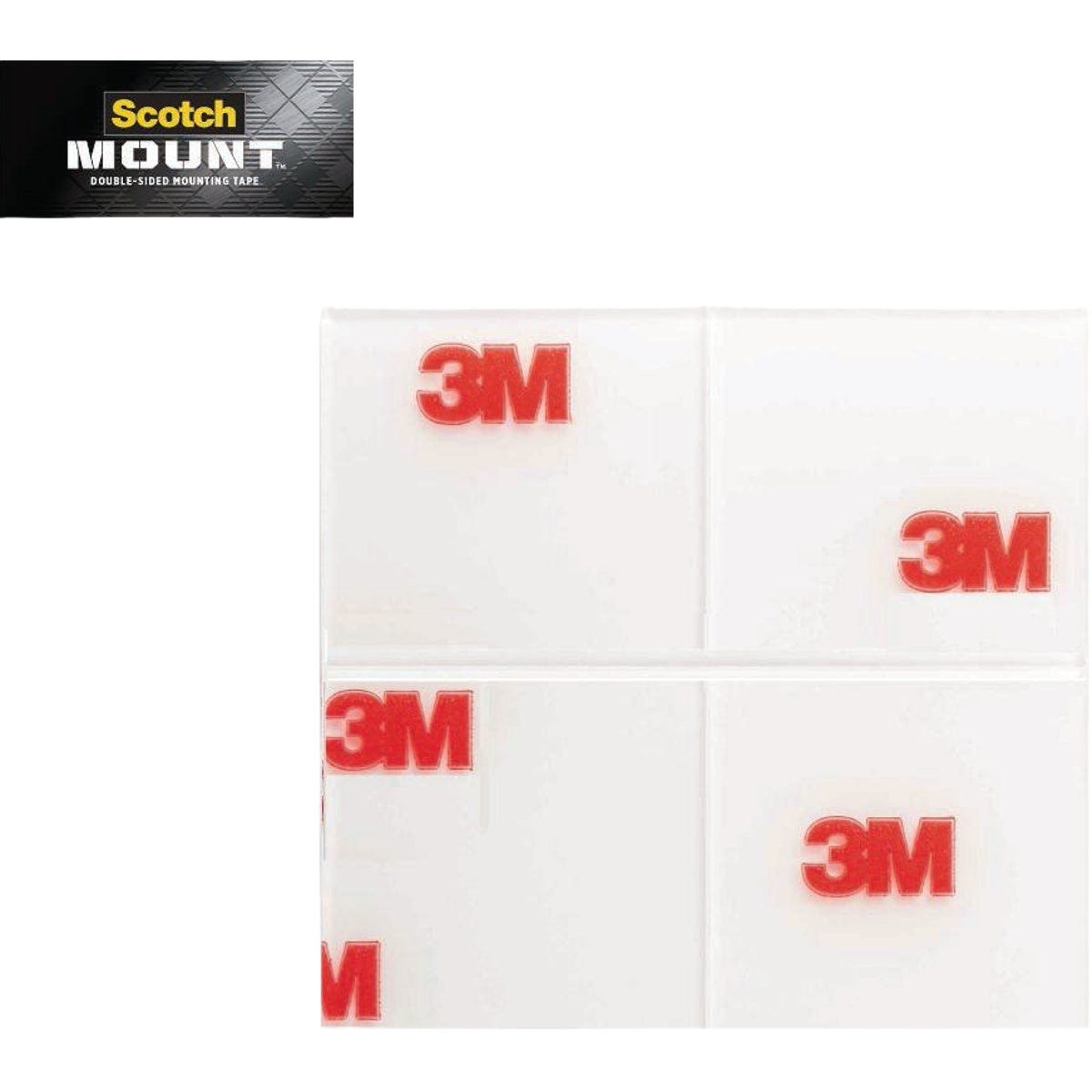 Scotch 1 x 1 In. Square Clear Double-Sided Mounting Tape (48-Count) Scotch 1 x 1 In. Square Clear Double-Sided Mounting Tape (48-Count)