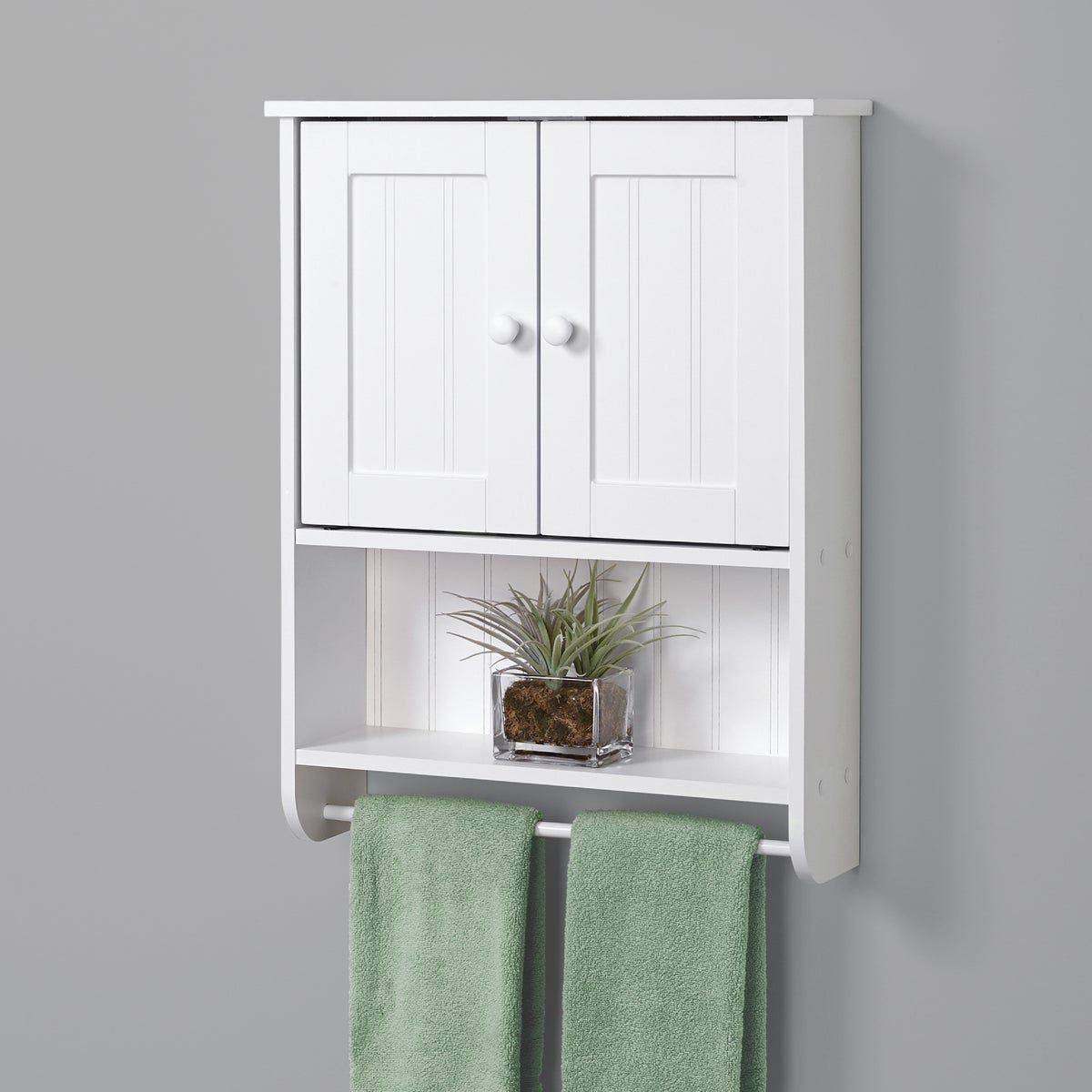 Zenith Country Cottage White 21-5/8 In. W. x 6-3/4 In. D. x 25-3/4 In. H. Wall Bath Cabinet - photo 2