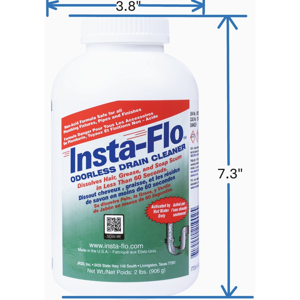 Insta-Flo 2 Lb. Crystal Drain Cleaner - photo 5 Insta-Flo 2 Lb. Crystal Drain Cleaner - photo 5