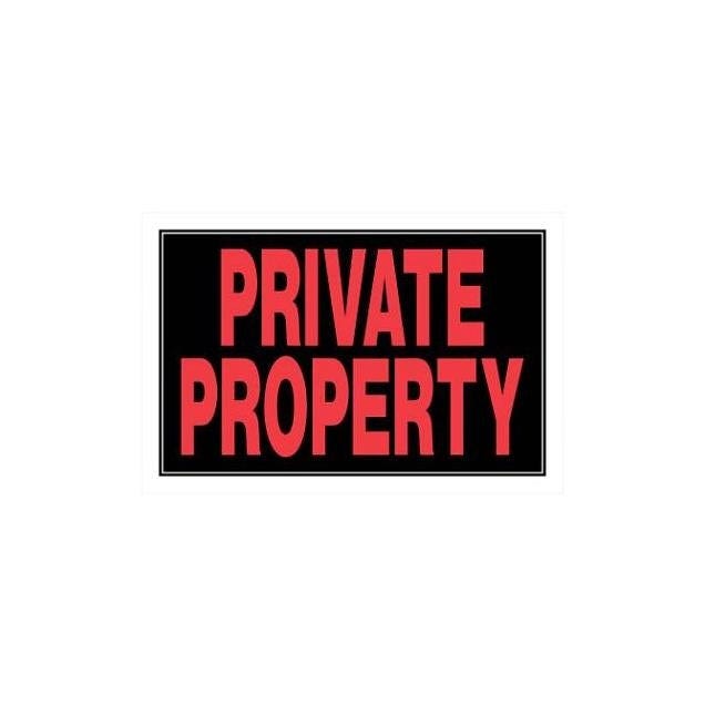 Hillman 8 In. x 12 In. Private Property Sign