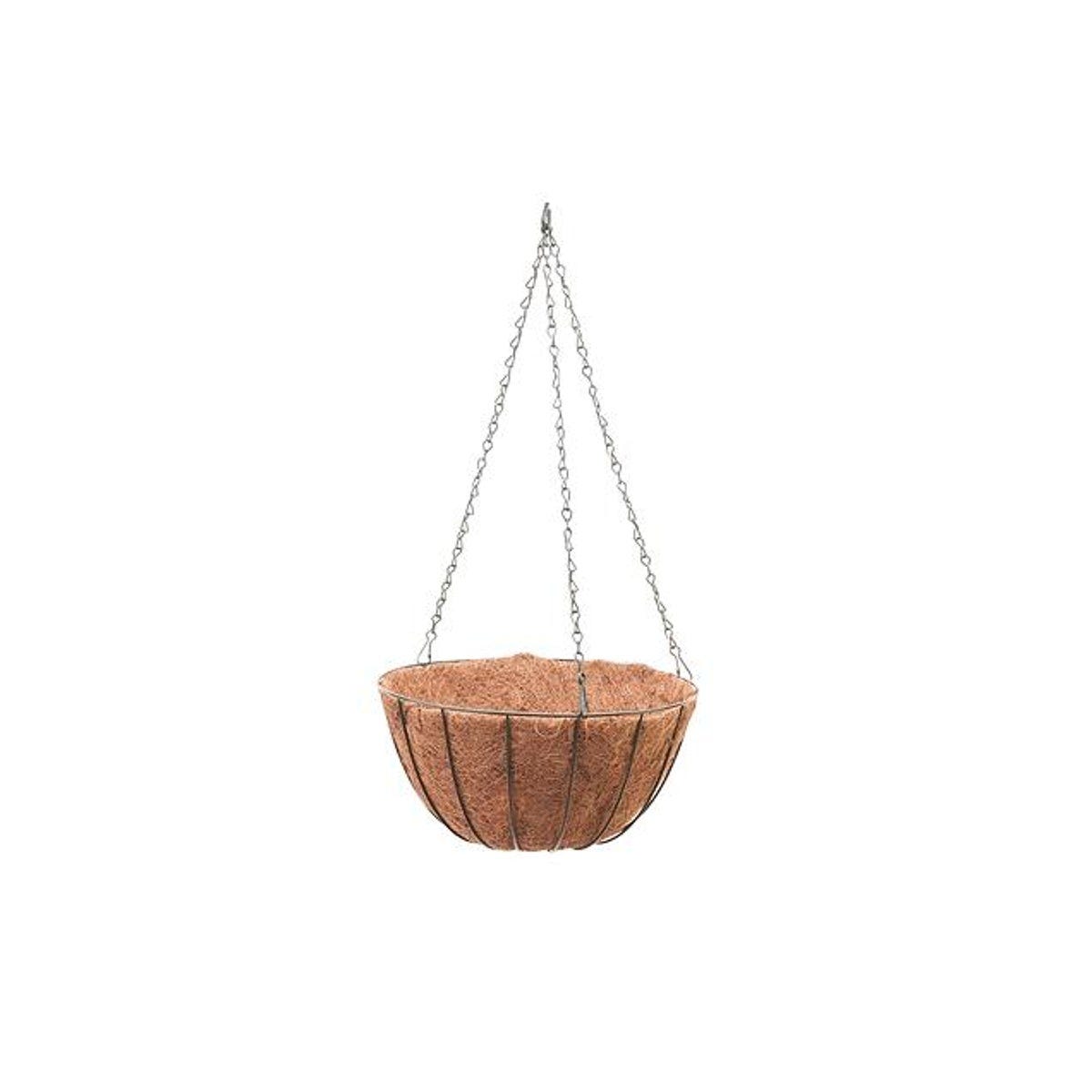 Green Thumb 12 In. Green Steel Growers Hanging Basket With Coco Liner