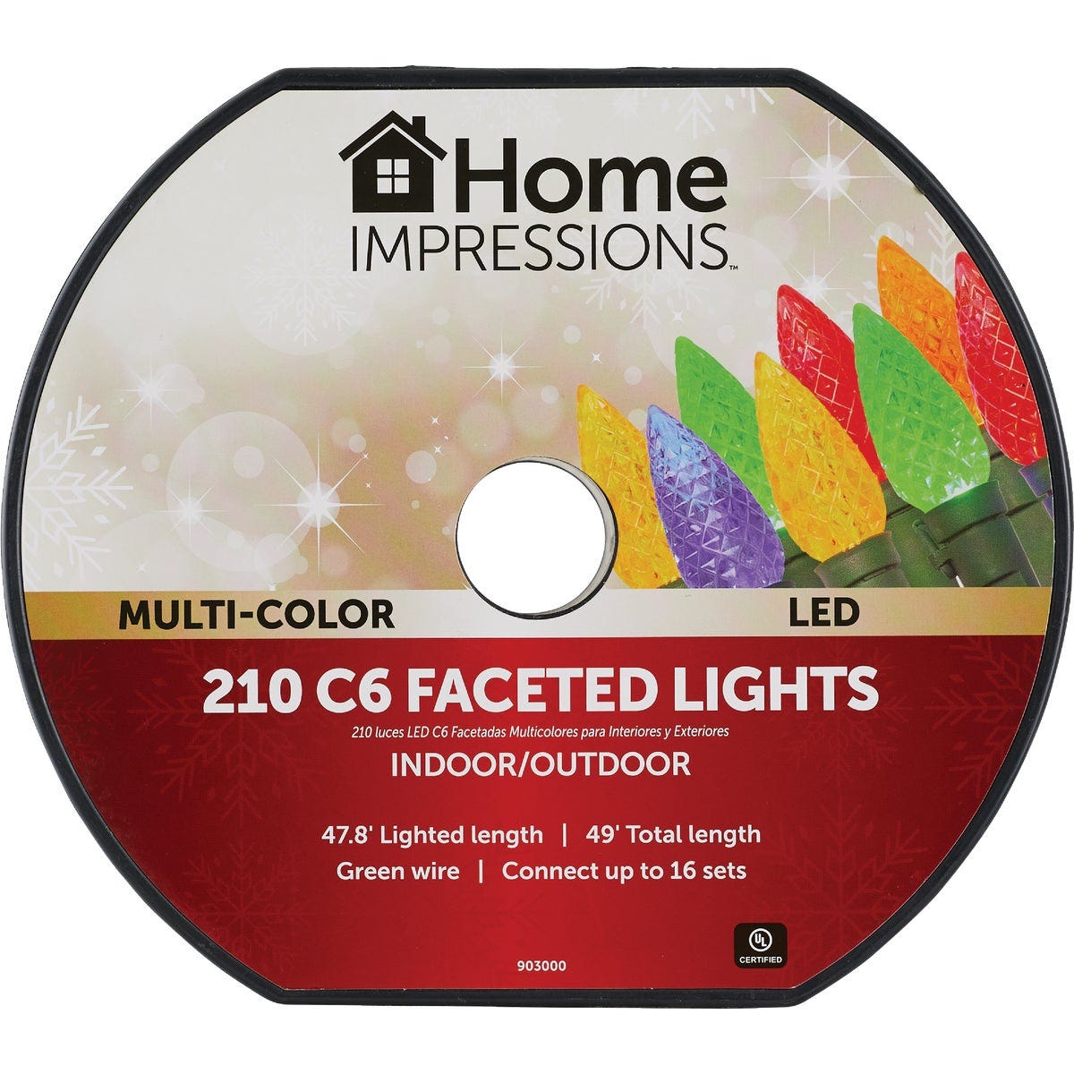 Home Impressions Multi 210-Bulb C6 LED Light Set Home Impressions Multi 210-Bulb C6 LED Light Set