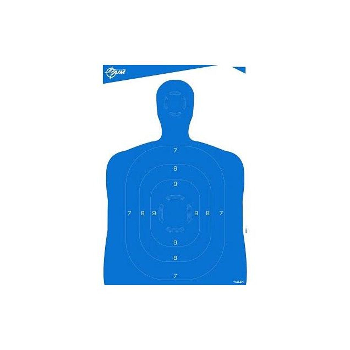 Allen 23 In. x 35 In. Blue Silhouette EZ Aim Paper Targets (4-Pack)
