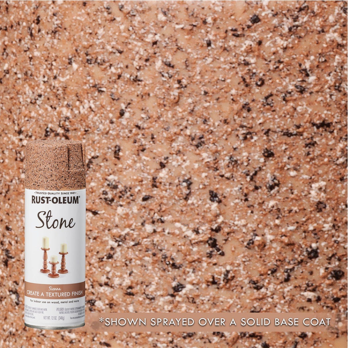 Rust-Oleum 12 Oz. Stone Spray Paint, Stone Sienna