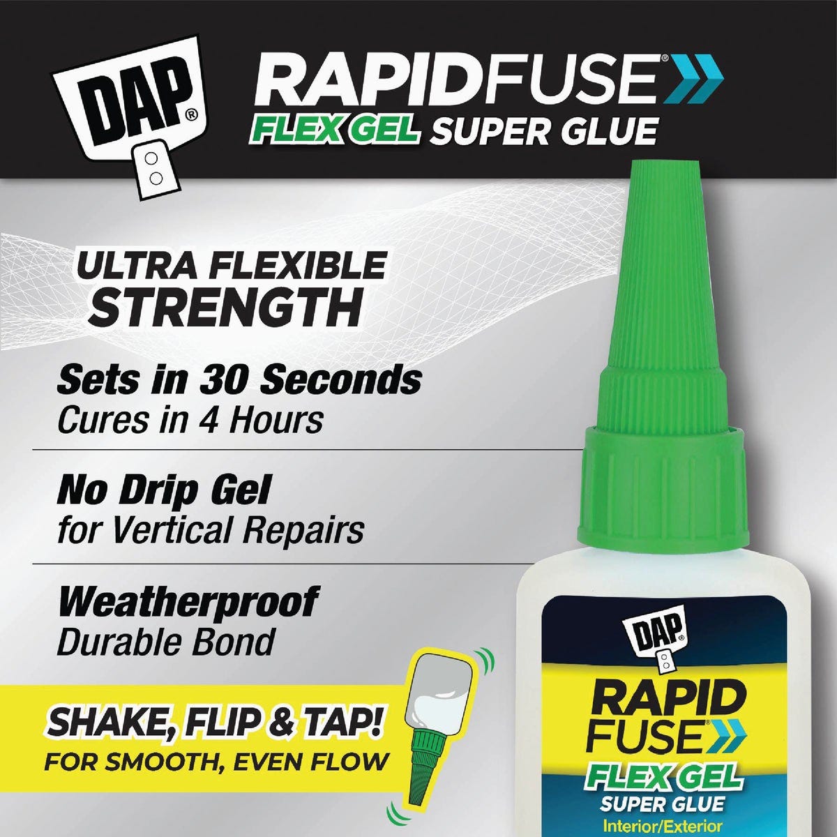 DAP RapidFuse Flex Gel Super Glue - photo 3