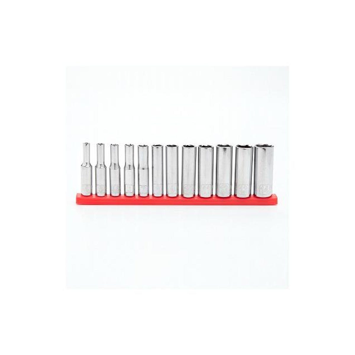 Master Mechanic 1/4 In. Drive Metric Deep Socket Set (12-Piece)