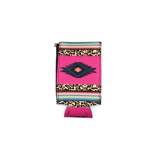 ZipSip Leopard Serape Can Koozie