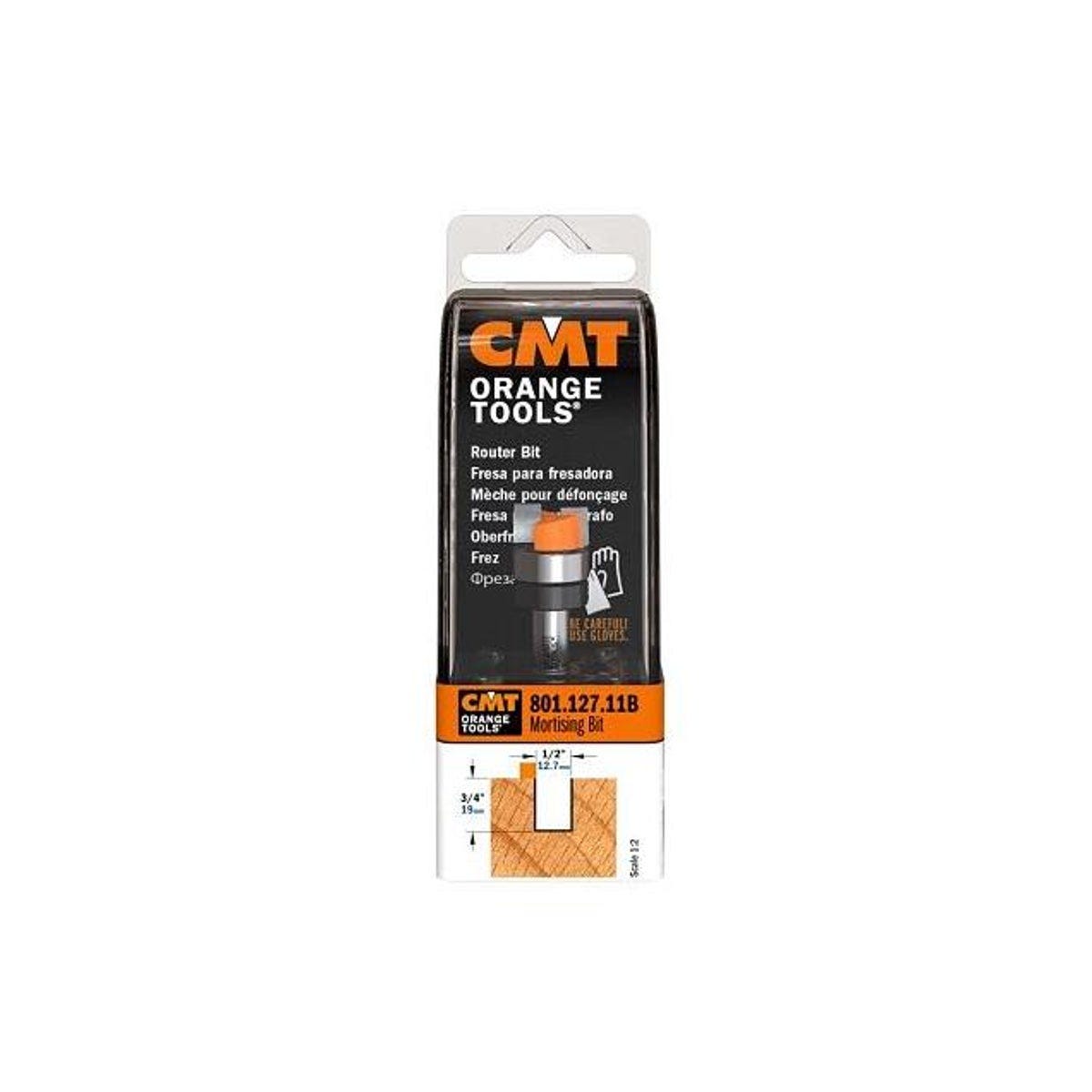 CMT Orange Tools 1/2 In. Dia. 1/4 In. Shank Mortising Router Bit - photo 2