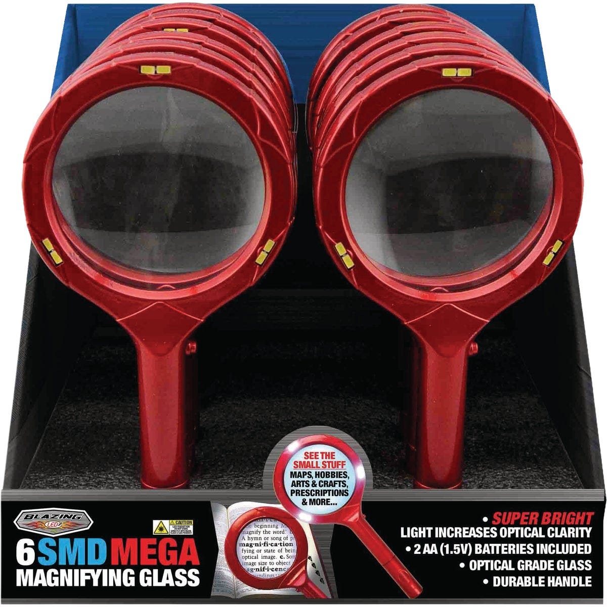Shawshank Ledz 6 SMD Mega Magnifying Glass with LED Light Shawshank Ledz 6 SMD Mega Magnifying Glass with LED Light