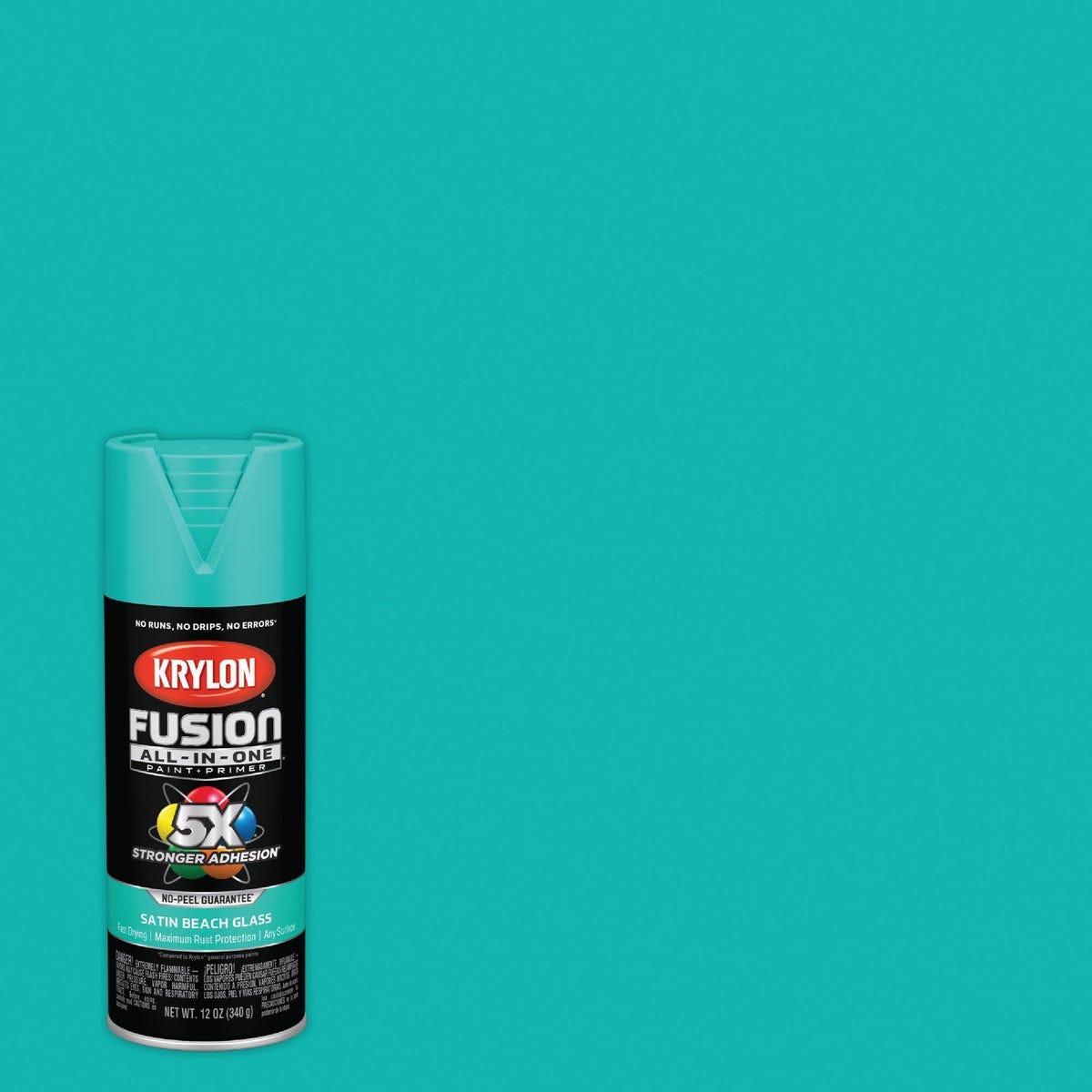 Krylon Fusion All-In-One 12 Oz. Satin Spray Paint, Beach Glass - photo 2