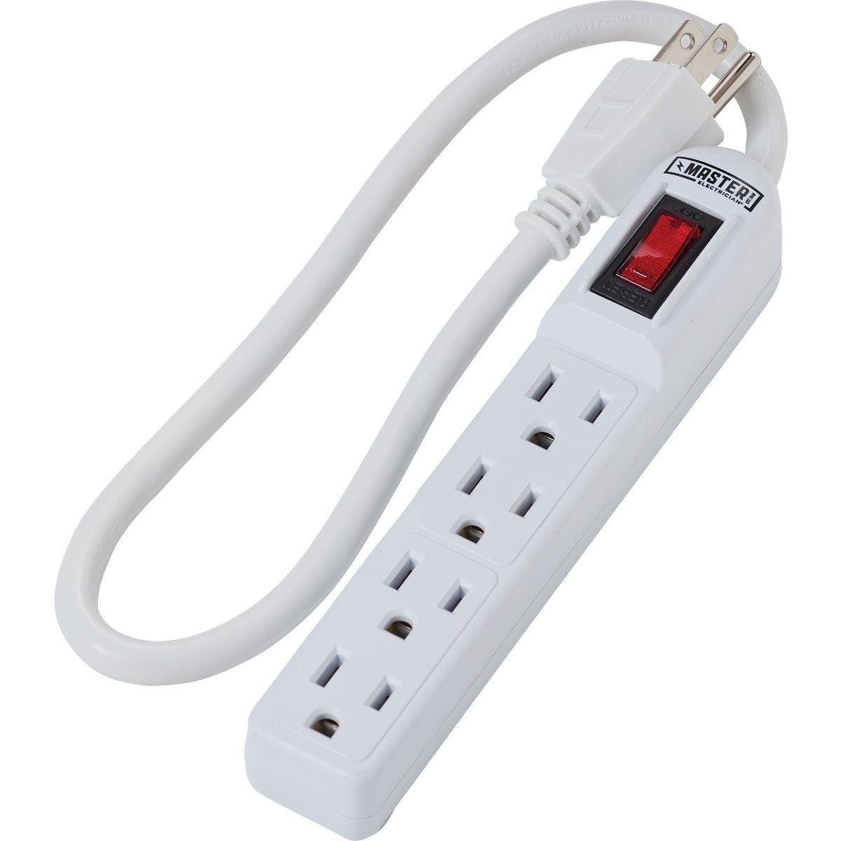 Do it Best 4-Outlet White Power Strip with 1-1/2 Ft. Cord - photo 2