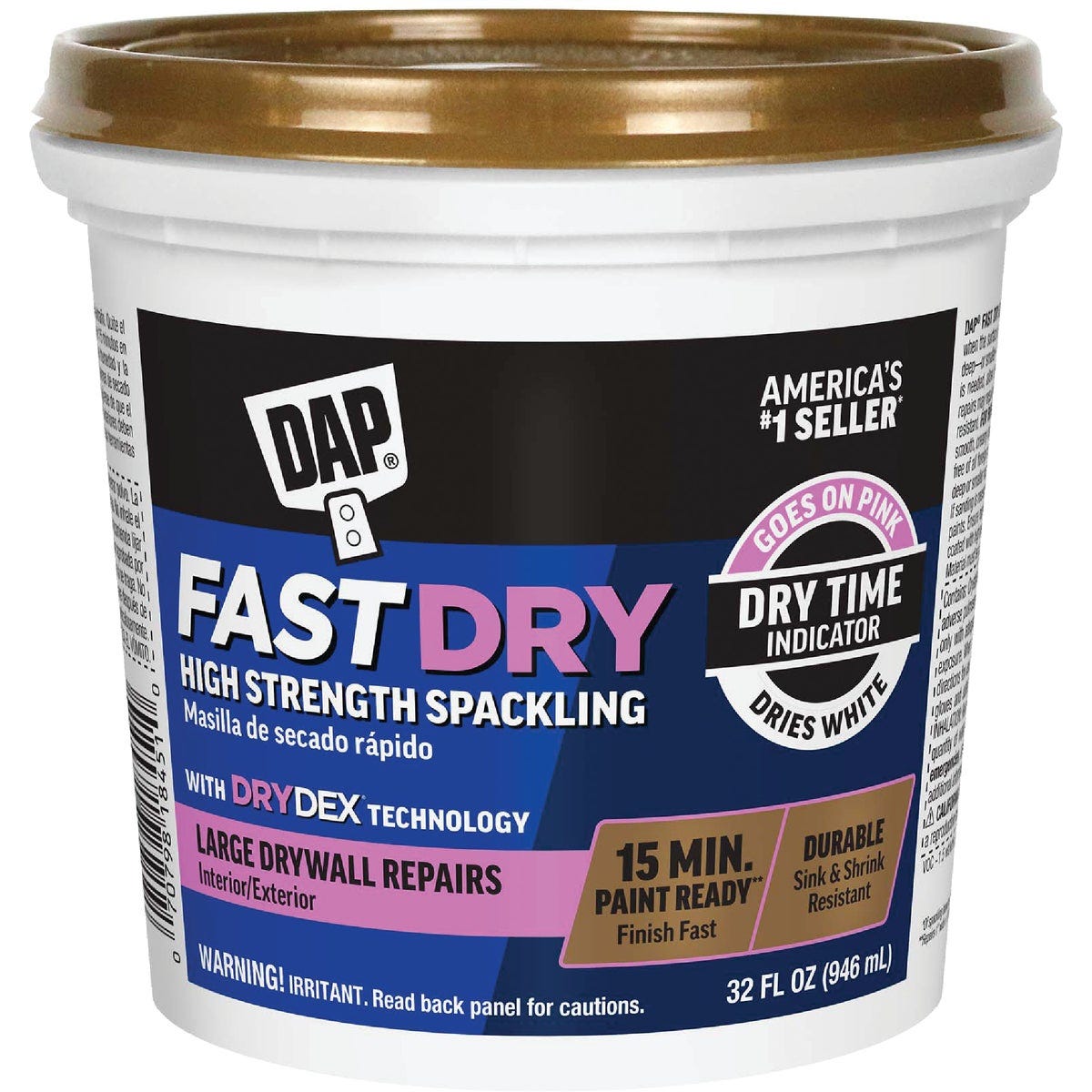 DAP Fast Dry 32 Oz. High Strength Spackling with DryDex Technology