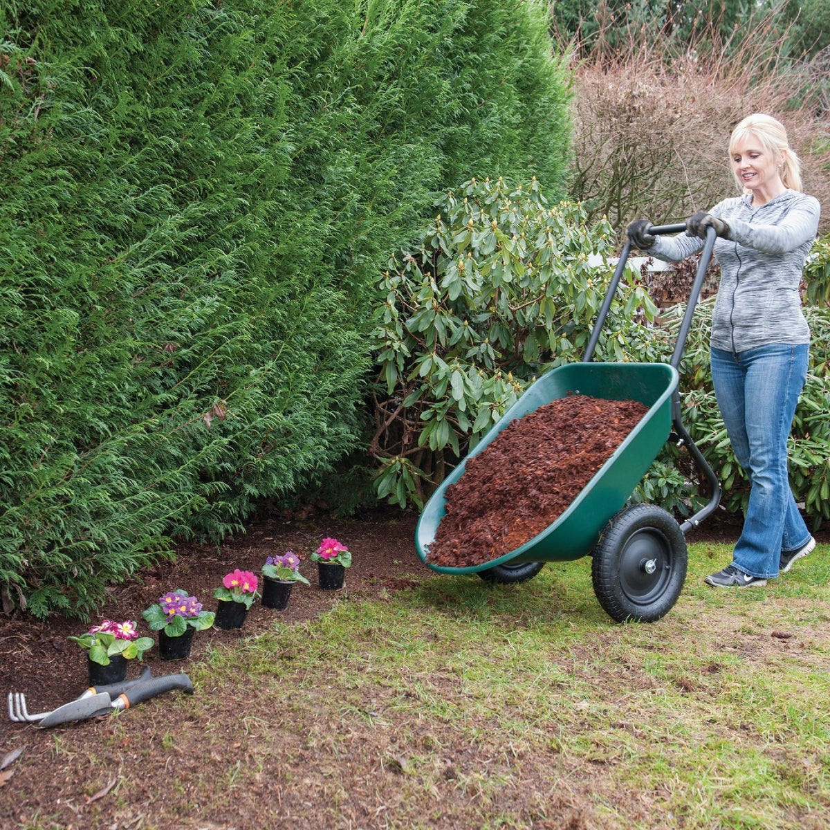 Green Thumb 5 Cu. Ft. Poly Wheelbarrow - photo 5 Green Thumb 5 Cu. Ft. Poly Wheelbarrow - photo 5