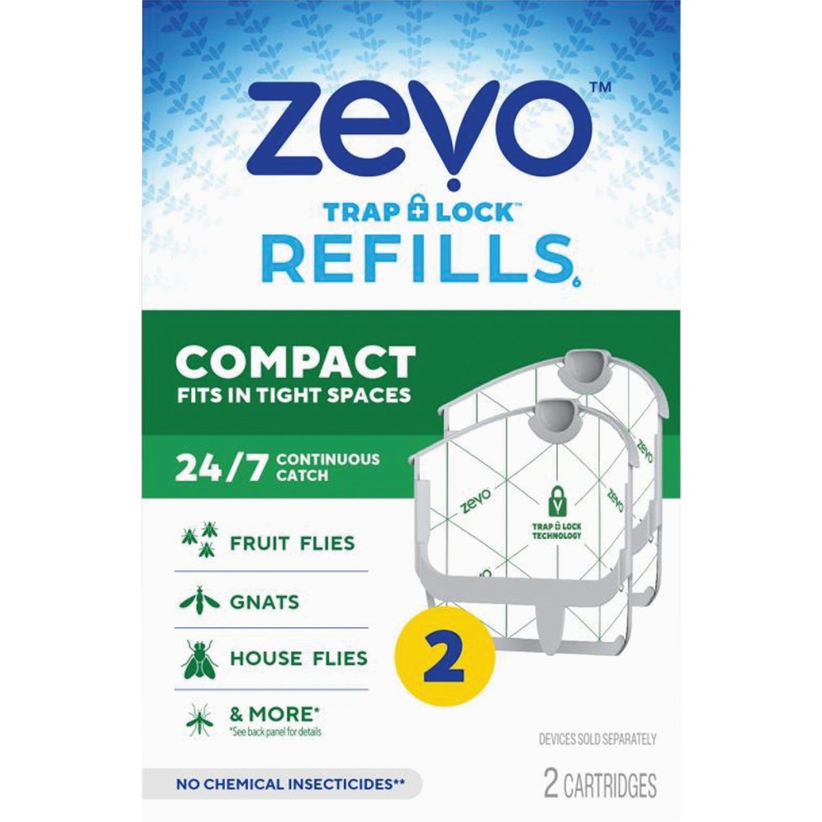 Zevo Compact Spaces Insect Trap Refill Kit (2-Pack) Zevo Compact Spaces Insect Trap Refill Kit (2-Pack)