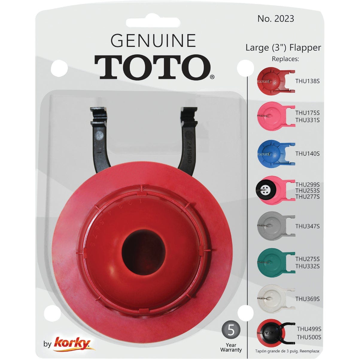 Korky TOTO 3 In. Rubber Adjustable Flapper - photo 2 Korky TOTO 3 In. Rubber Adjustable Flapper - photo 2