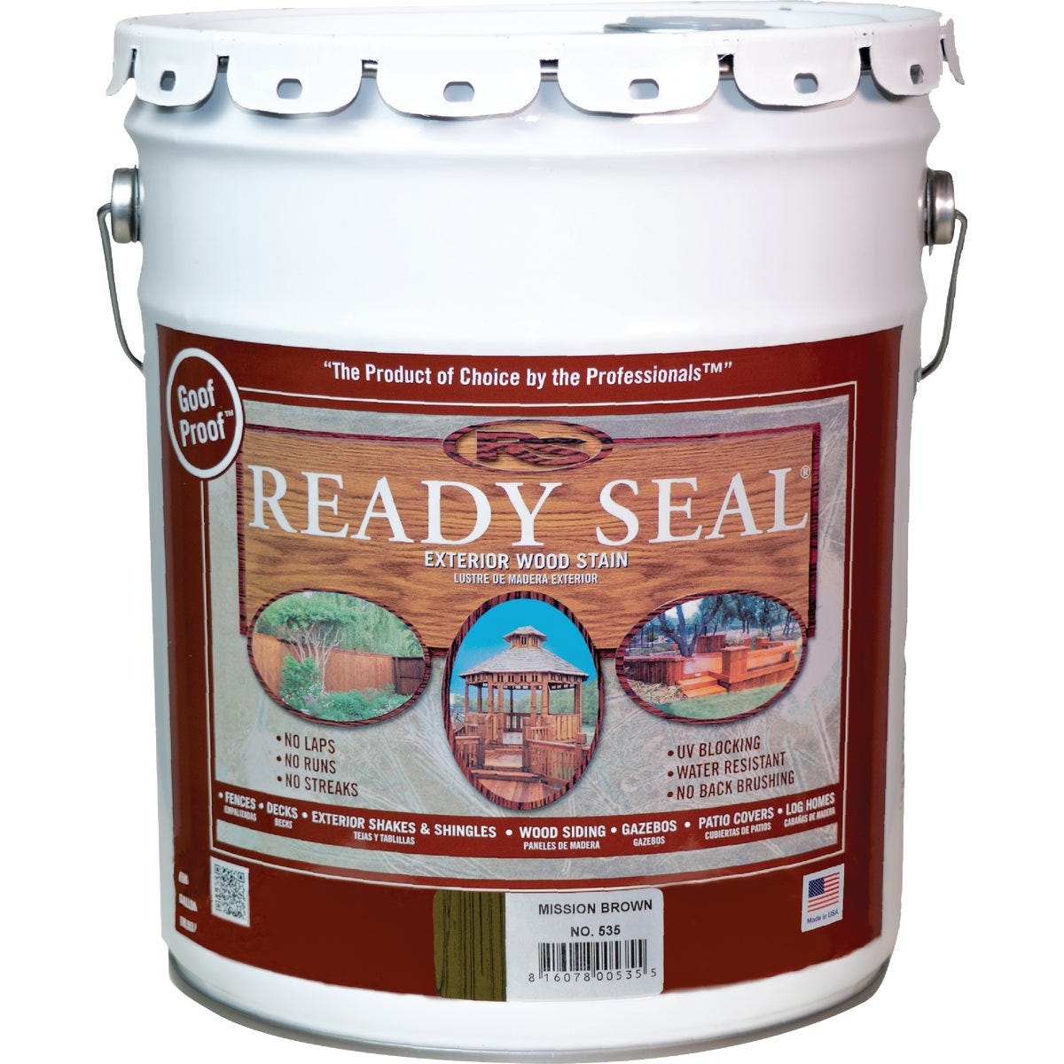 Ready Seal 535 Exterior Wood Stain and Sealer, Mission Brown, 5 Gal. - photo 2 Ready Seal 535 Exterior Wood Stain and Sealer, Mission Brown, 5 Gal. - photo 2