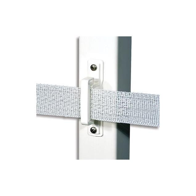 Powerfields White Poly Tape Wood/Vinyl Post Insulators (25-Pack)