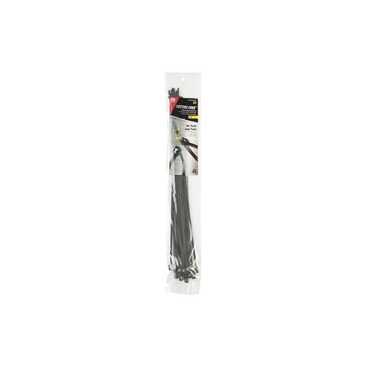Gardner Bender 14 In. Black Self-Cutting Cable Ties (20-Pack) Gardner Bender 14 In. Black Self-Cutting Cable Ties (20-Pack)