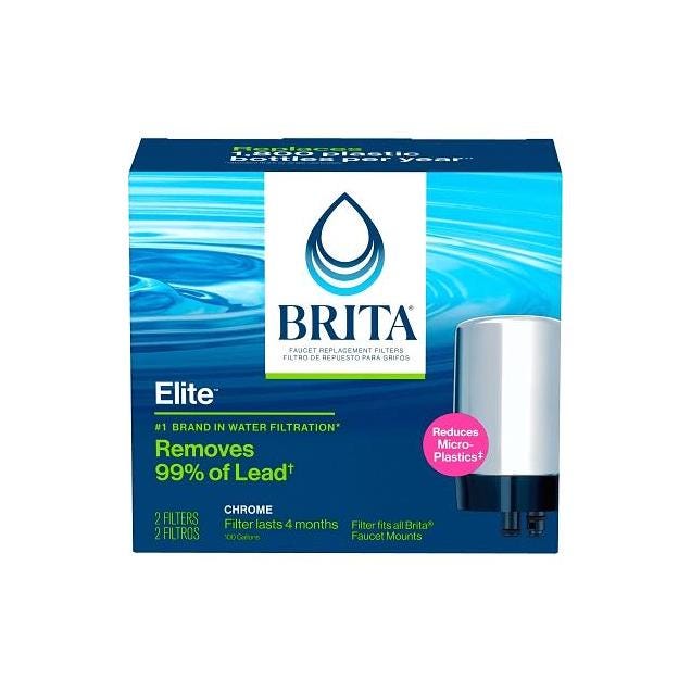 Brita Chrome Faucet Mount Water Filter (2-Pack) Brita Chrome Faucet Mount Water Filter (2-Pack)