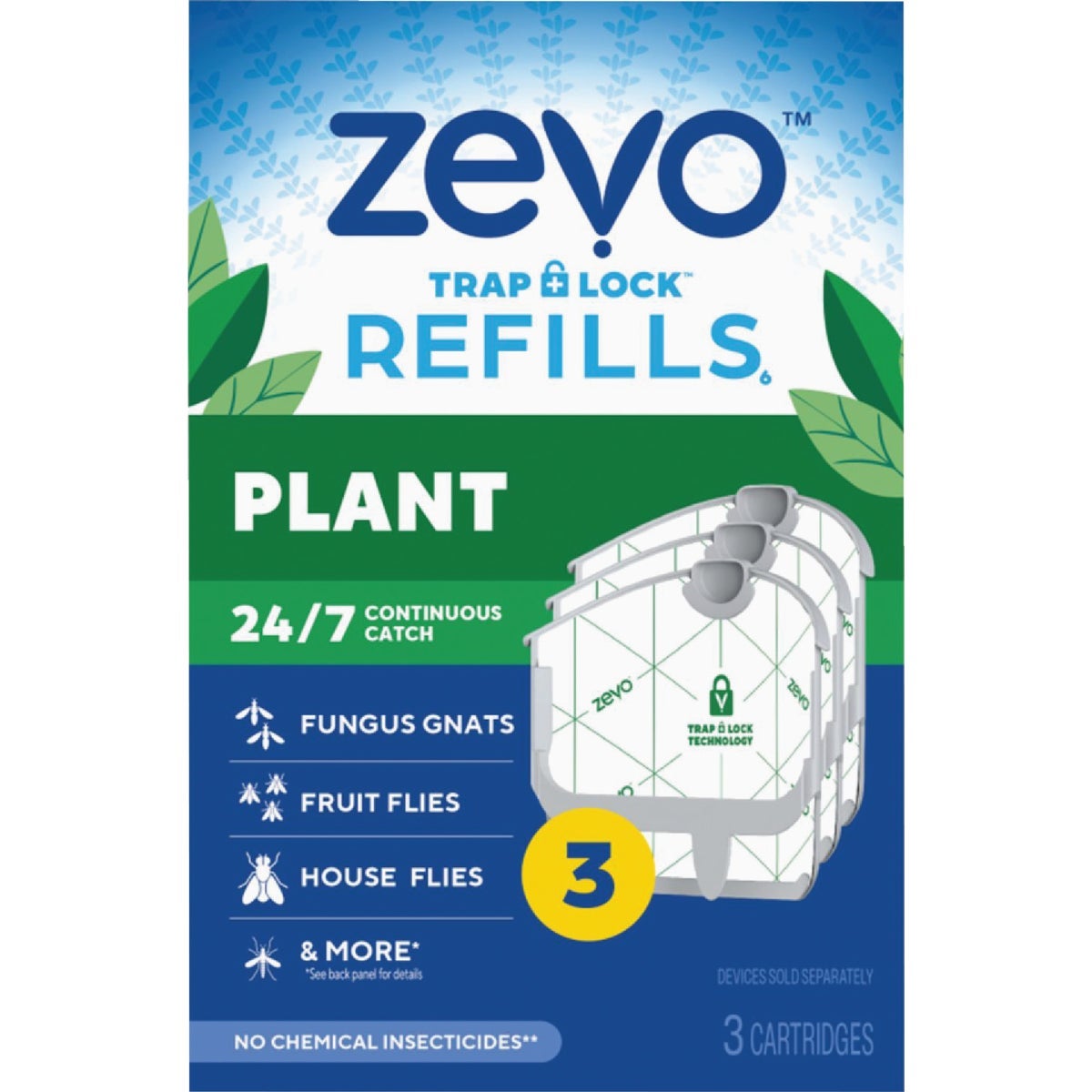 Zevo Indoor Plant Insect Trap Refill Kit (3-Pack) | Do it Best