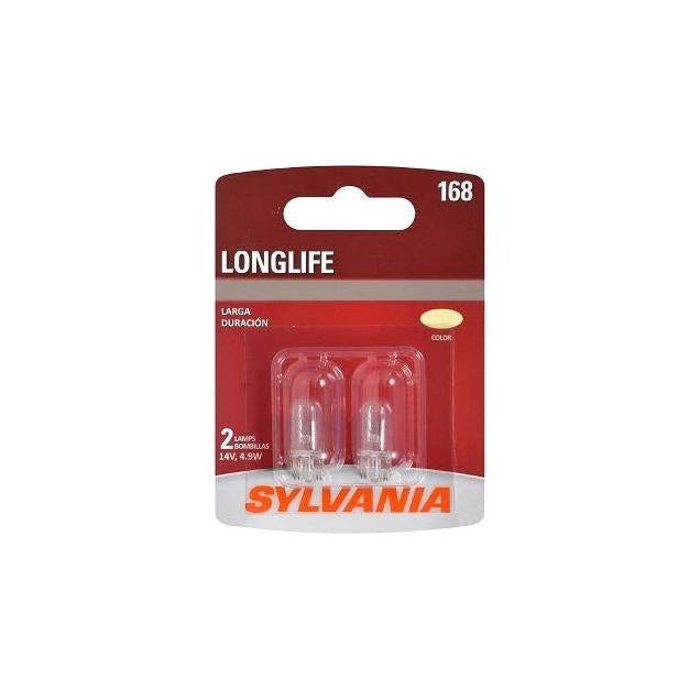Sylvania 168LL BP2 Long Life Miniature Clear Bulb (2-Pack)