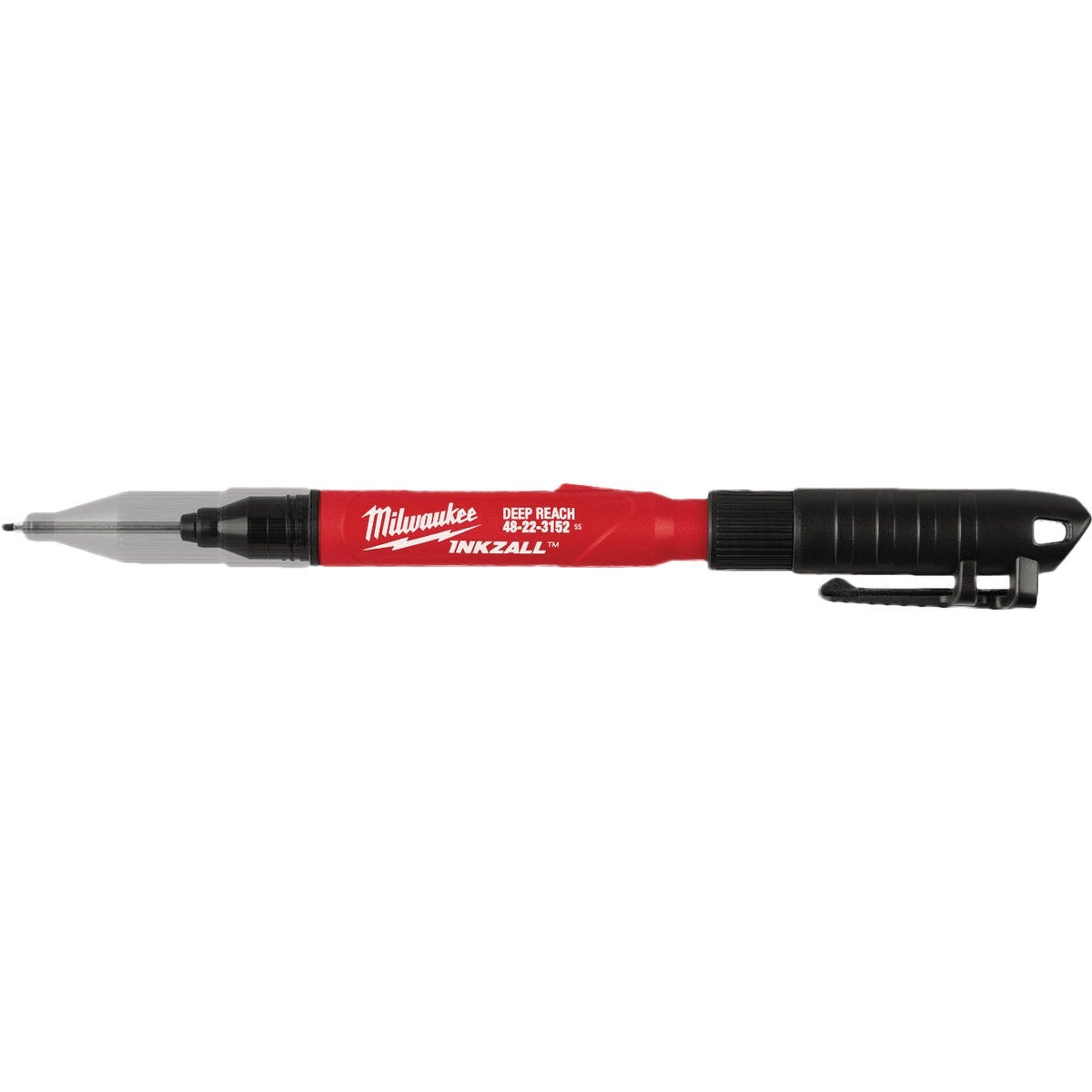 Milwaukee INKZALL 2-in-1 Deep Reach Ultra Fine Point Black Jobsite Marker