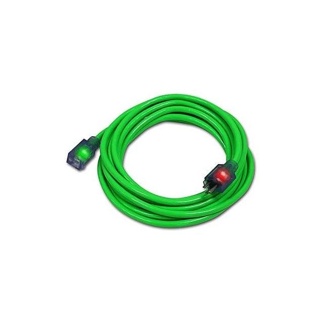 Pro Glo 50 Ft. 12/3 Green Extension Cord Pro Glo 50 Ft. 12/3 Green Extension Cord