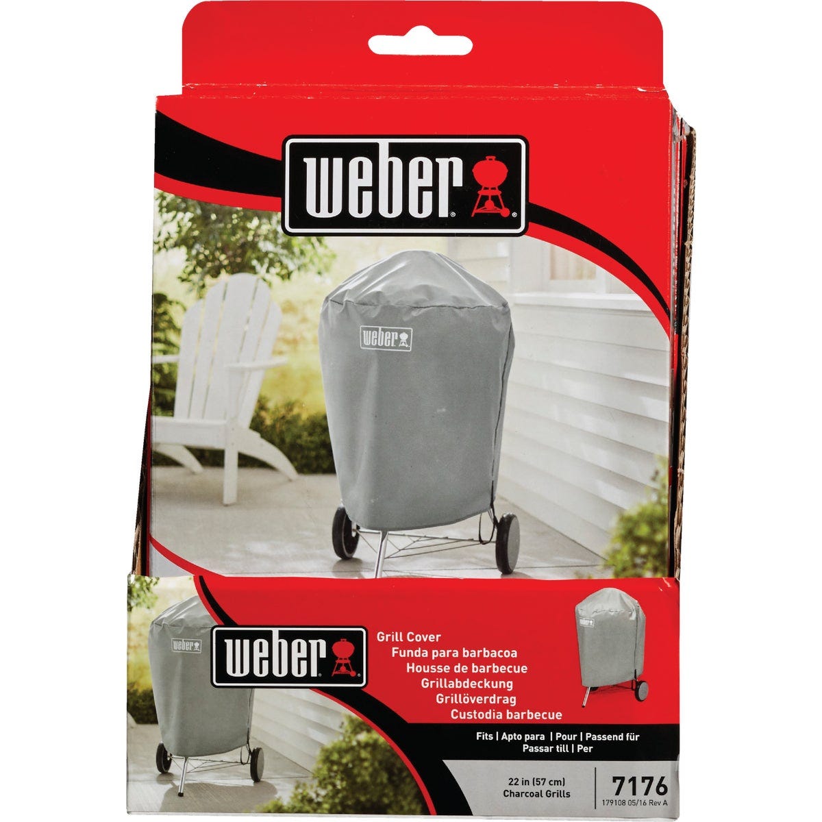 Weber Gray 22 In. Original Kettle Grill Cover - photo 4